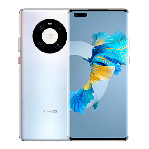 Huawei Mate 40 Pro White back and Front image display