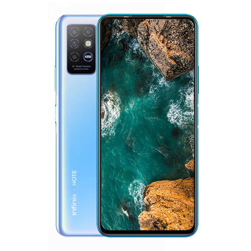 Infinix Note 8i front and blue back image