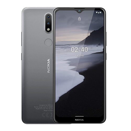 Nokia 2.4 front and Gray back