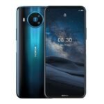 Nokia 8.3 front display and Blue back