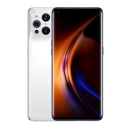 OPPO Find X3 front Display and White back
