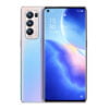 Oppo Reno 5 Pro Plus 5G front Display and Glowing Silver back