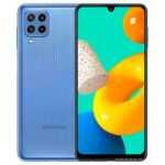 Samsung M32 Blue Black and Front