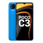 Xiaomi Poco C3 front and blue back