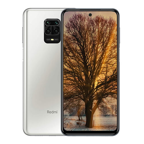 Xiaomi Redmi Note 9 Pro Front Display and White Back