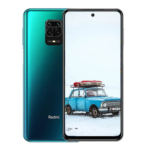 Xiaomi Redmi Note 9s front and green back