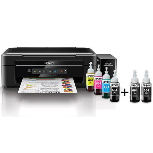 Epson L386 All-in-One Wireless Printer Front Display with Colors