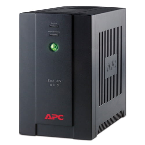 APC Back-UPS 800VA, 230V, AVR, Universal and IEC Sockets Front View
