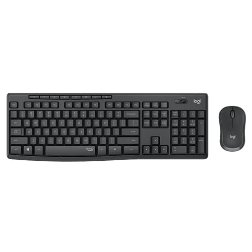 Logitech MK295 Silent Wireless Keyboard and Mouse Combo Black
