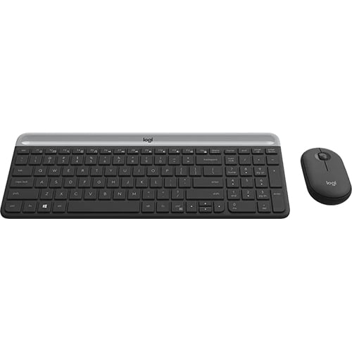 Logitech MK470 Slim Wireless Keyboard and Mouse Combo Black