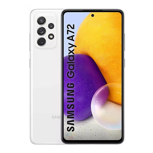 Samsung Galaxy A72 4G (A725) fRONT dISPLAY and back White color