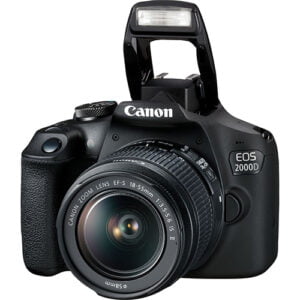 Canon EOS 2000D Camera and EF-S 18-55mm IS II Lens