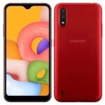 Samsung Galaxy A03 32gb red back and front display