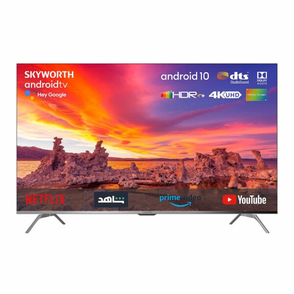 Skyworth 50 Inch Smart QLED 4K Android TV Black