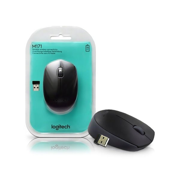 Logitech M171 Wireless Mouse (Black)