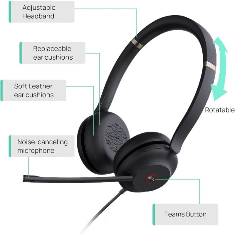 Yealink UH42 Dual Teams USB C/A Headsets