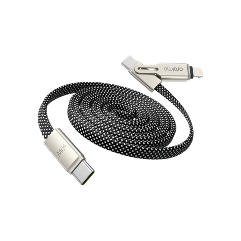 Oraimo SpeedLine 4 60W 2-in-1 Magnetic Fast Charging Cable Oraimo SpeedLine 4 60W 2-in-1 Magnetic Fast Charging Cable